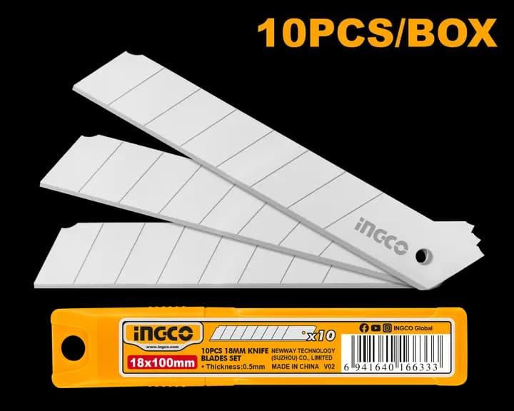 10 Pcs 18mm knife blades set