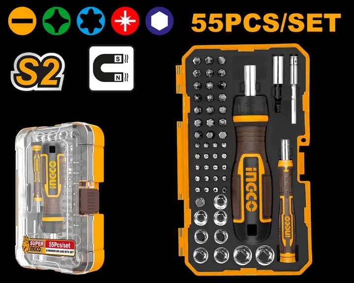 55 Pcs screwdriver bits set
