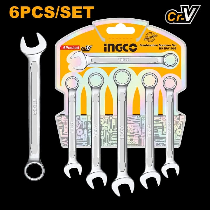 6Pcs Combination spanner set