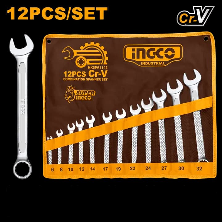 12Pcs Combination spanner set