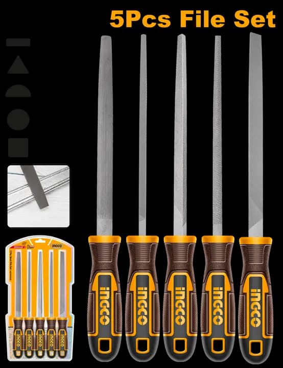 5 Pcs steel file set