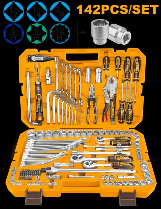 142 Pcs combination tools set