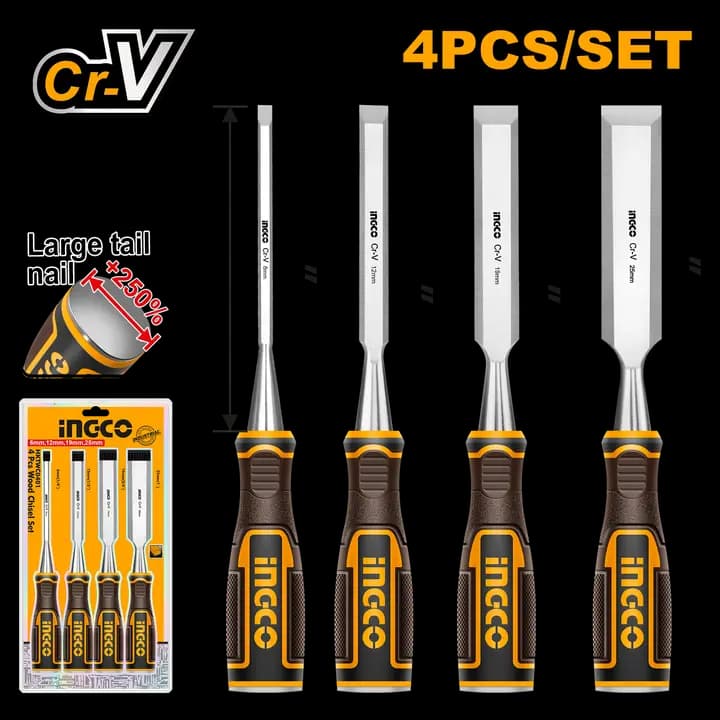 4 Pcs wood chisel set