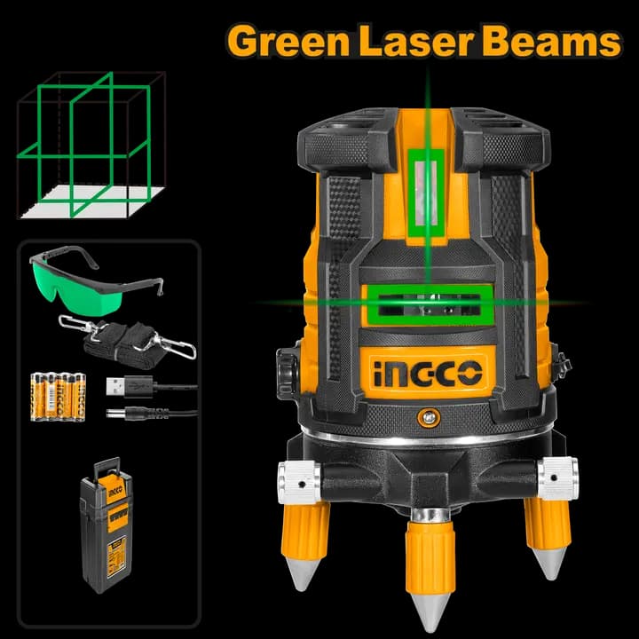 Self-leveling line laser(Green laser beams)