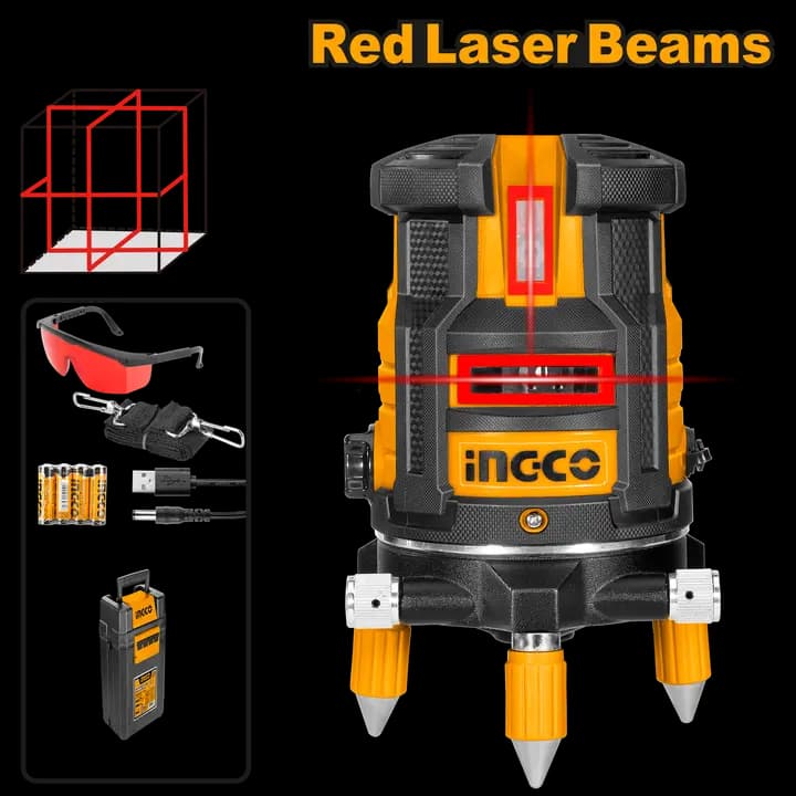 Self-leveling line laser(Red laser beams)