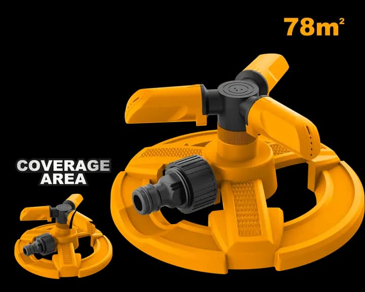Plastic 3 arm rotatory sprinkler