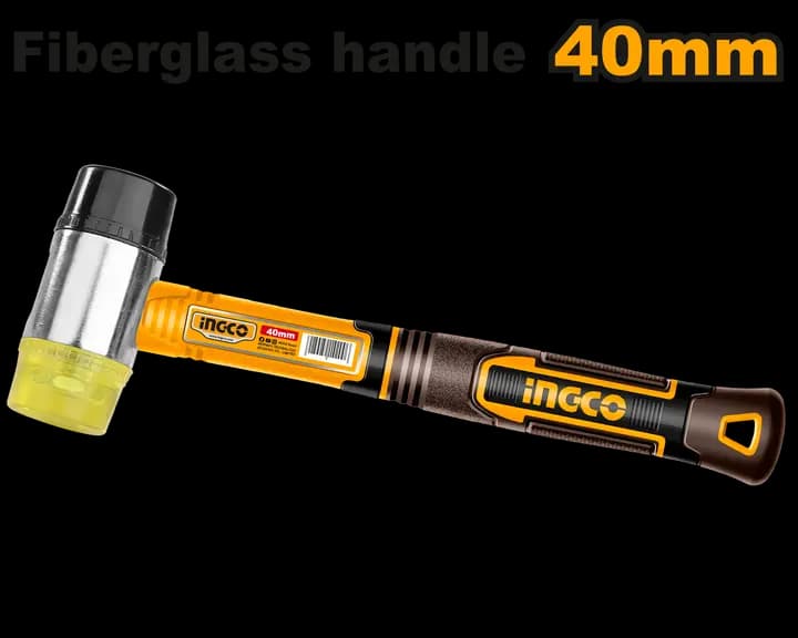 Rubber and plastic hammer