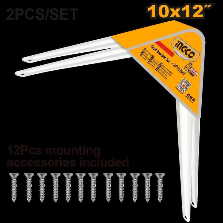 Shelf bracket set