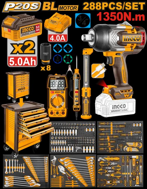 288Pcs tool chest set