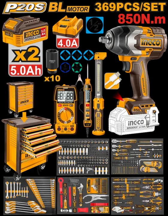 369Pcs tool chest set