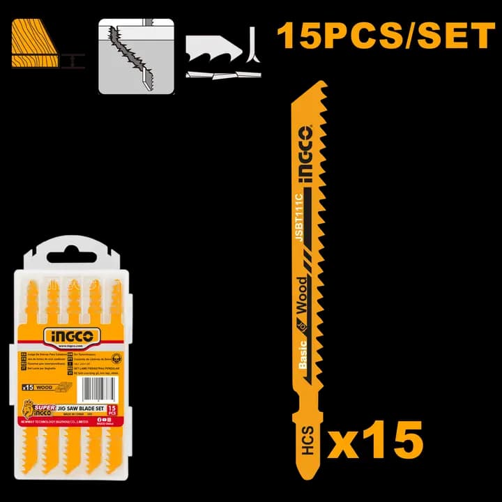 Jig saw blade set