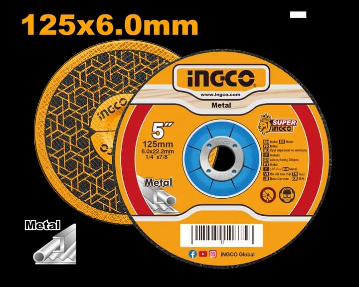 Abrasive metal grinding disc