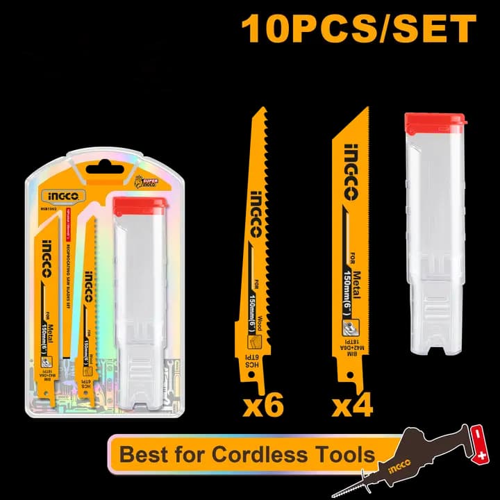 Reciprocating saw blades set