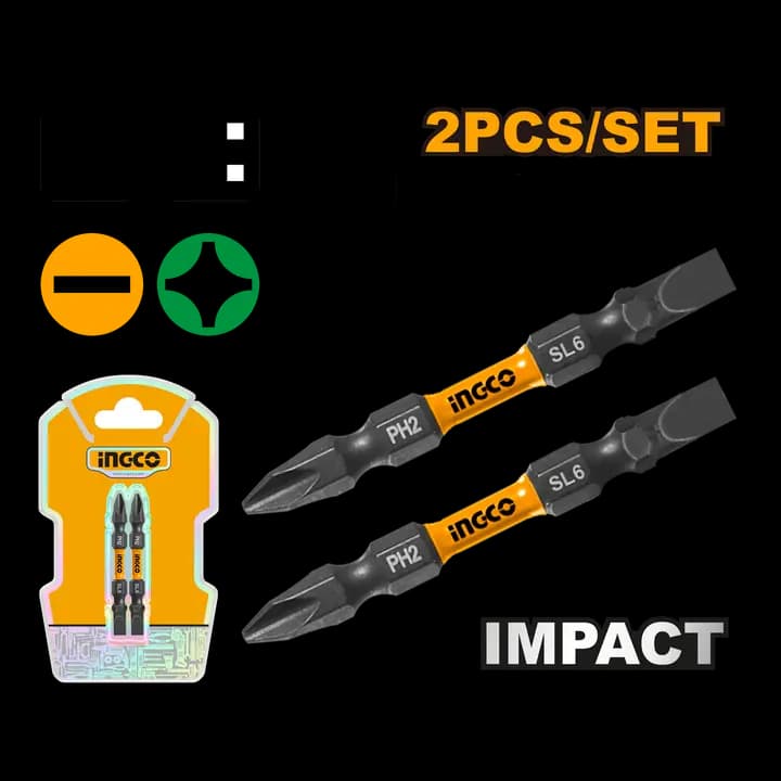 Impact screwdriver bits