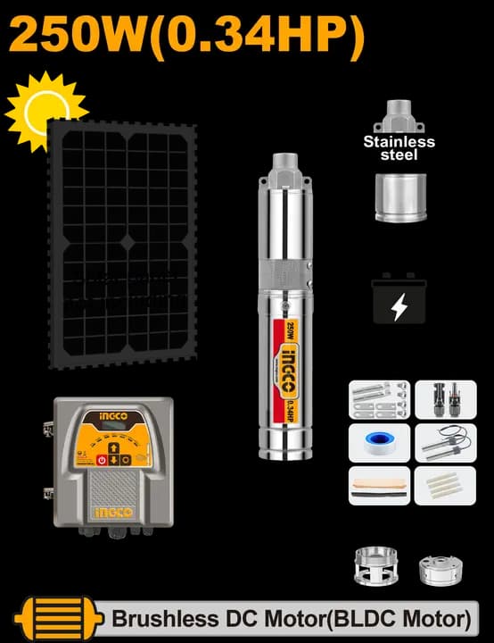 Solar screw pump