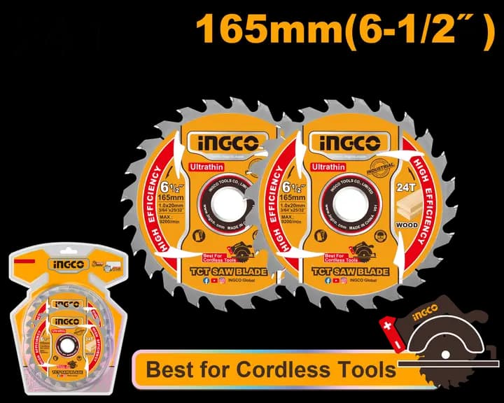 Ultra-thin TCT saw blade set