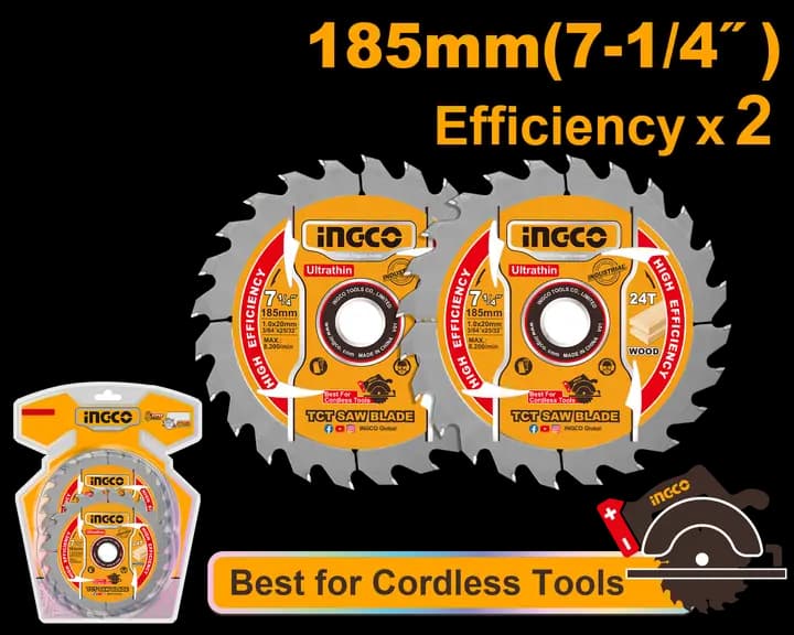 Ultra-thin TCT saw blade set