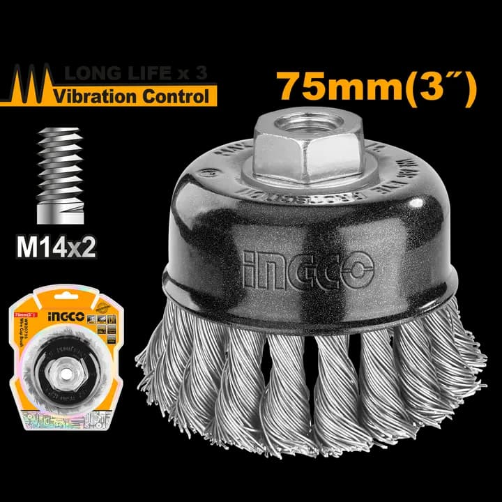 Wire cup brush