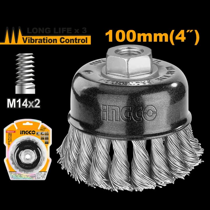 Wire cup brush