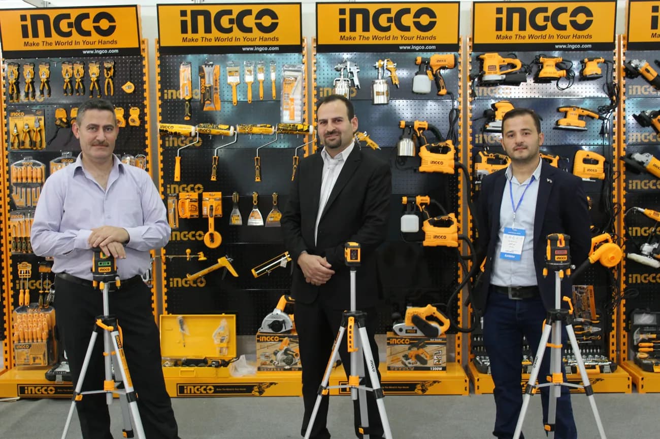 Consulting customers at the INGCO stand